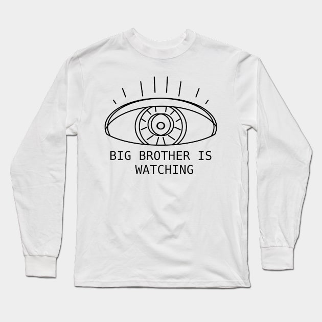 BIG BROTHER IS WATCHING EYEBALL Long Sleeve T-Shirt by MacSquiddles